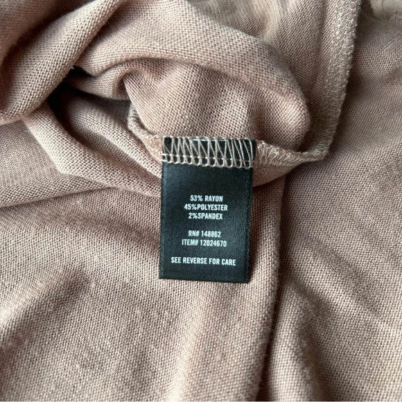 Super Soft  Plush Turtleneck Sharkbite Hem Tunic Sweatshirt - Picture 10 of 16